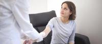 woman getting blood draw